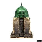 Mescidi Nebevi Kuran Kabı Biblo (13x22) + Cep Boy Medine Hatlı Arapça Sıvama Kapak Kabe Kuran-ı Kerim Hediye Seti