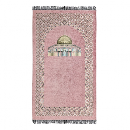 Mescidi Aksa Şönil Seccade - Pembe
