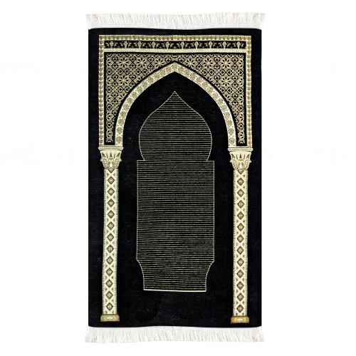 Akasya Şönil Seccade Siyah 03