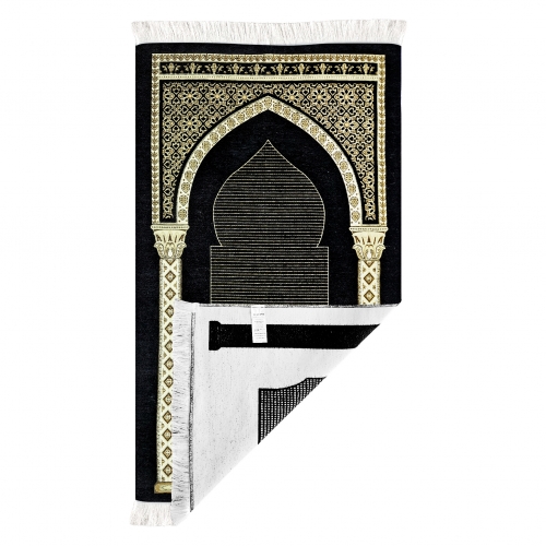 Akasya Şönil Seccade Siyah 03