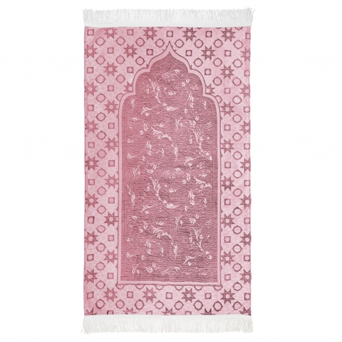 Elegance İnci Şönil Astarlı Seccade Pembe
