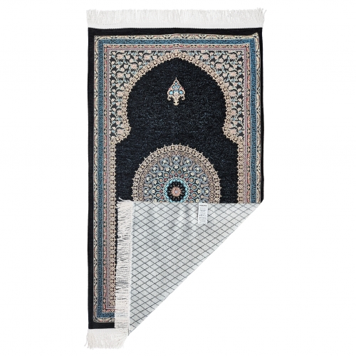 Hereke Şönil Seccade Astarlı - Siyah